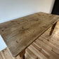 Vintage Farmhouse Dining Table Rustic Large Farmhouse Solid Stripped Pine