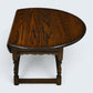 Old Charm Oak Drop Leaf Long Oval Coffee Table Light Oak 2144 FREE UK Delivery