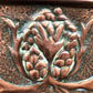 Art Nouveau Copper and Brass Mirror