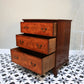 Antique Chest of Drawers Georgian Style Mahogany with Three Graduated Drawers
