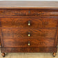Chest of Drawers Antique French Burr Walnut 4 Drawers Carved Cabinet LOT 6267