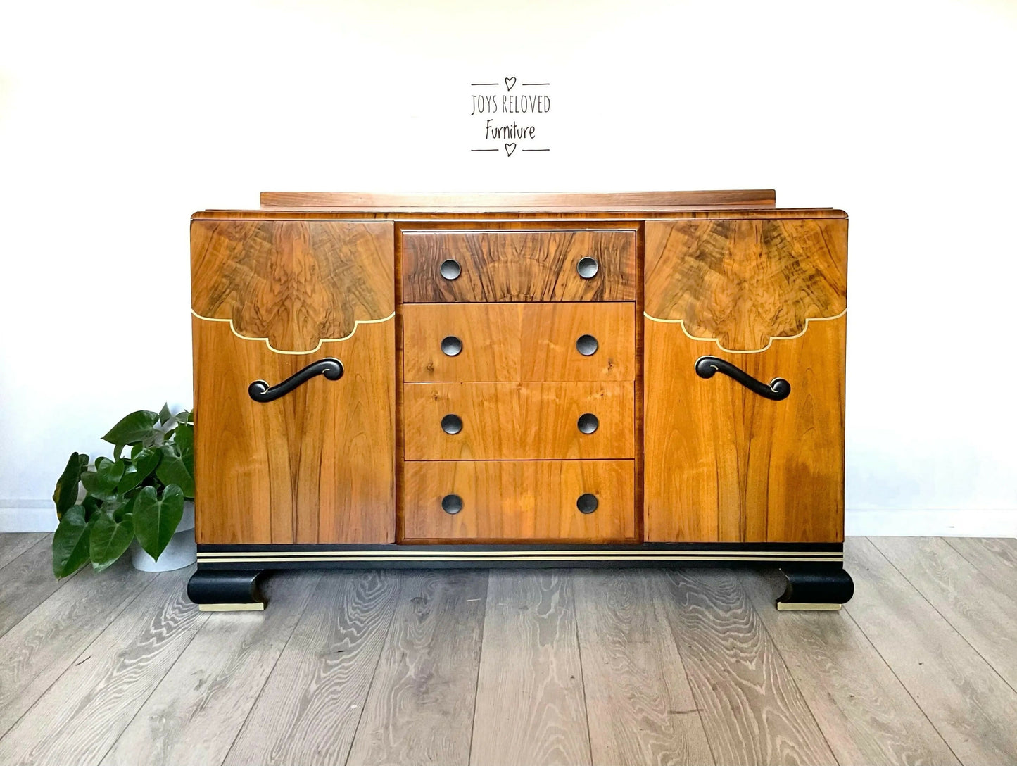 Art Deco Walnut Sideboard