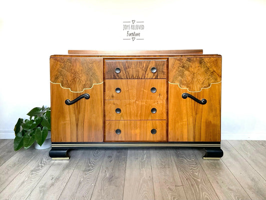 Art Deco Walnut Sideboard