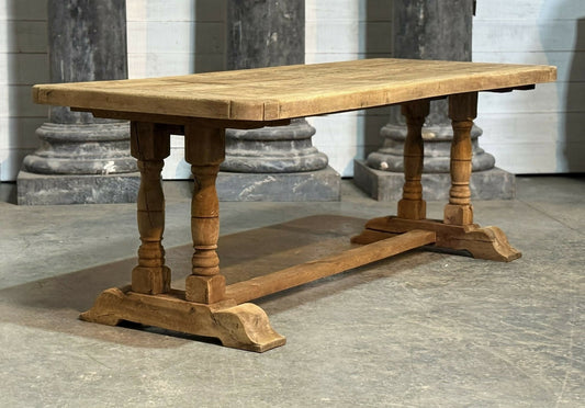 Deep Oak French Farmhouse Dining Table