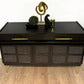 Nathan Sideboard, Cocktail Cabinet in Black and Gold