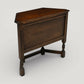 Old Charm Canted Table With Cupboard Hall Table In Tudor Brown FREE UK Delivery. SBR11120/3010E