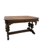 Antique Victorian solid Oak library table