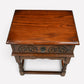 Old Charm Side Table Lamp Table Tudor Brown Finish With Drawer FREE UK* Delivery. SBR10880/0109E