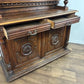 19th Century French Renaissance Style Carved Oak Buffet Sideboard / Cabinet