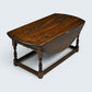 Old Charm Oak Drop Leaf Long Oval Coffee Table Light Oak 2144 FREE UK Delivery