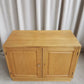 Vintage Mid Century Danish Oak Compact Sideboard Media Cabinet Scahdi Retro R516