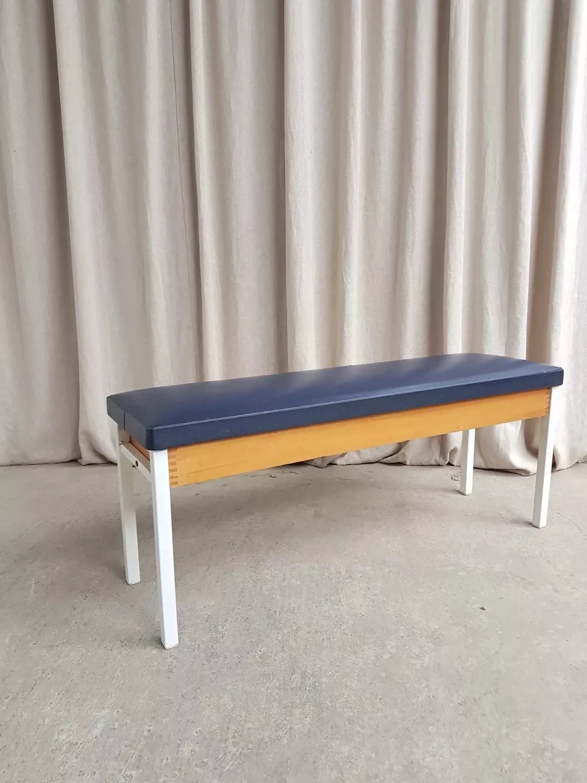 Vintage Mid Century Post Modern Modernist Hallway Dining Bench Seat Chair Retro R833