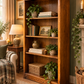 Old Mill Knightsman solid oak bookcase adjustable shelves