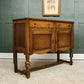 Early 20th Century Oak Sideboard Buffet - Ideal Bathroom Vanity Conversion