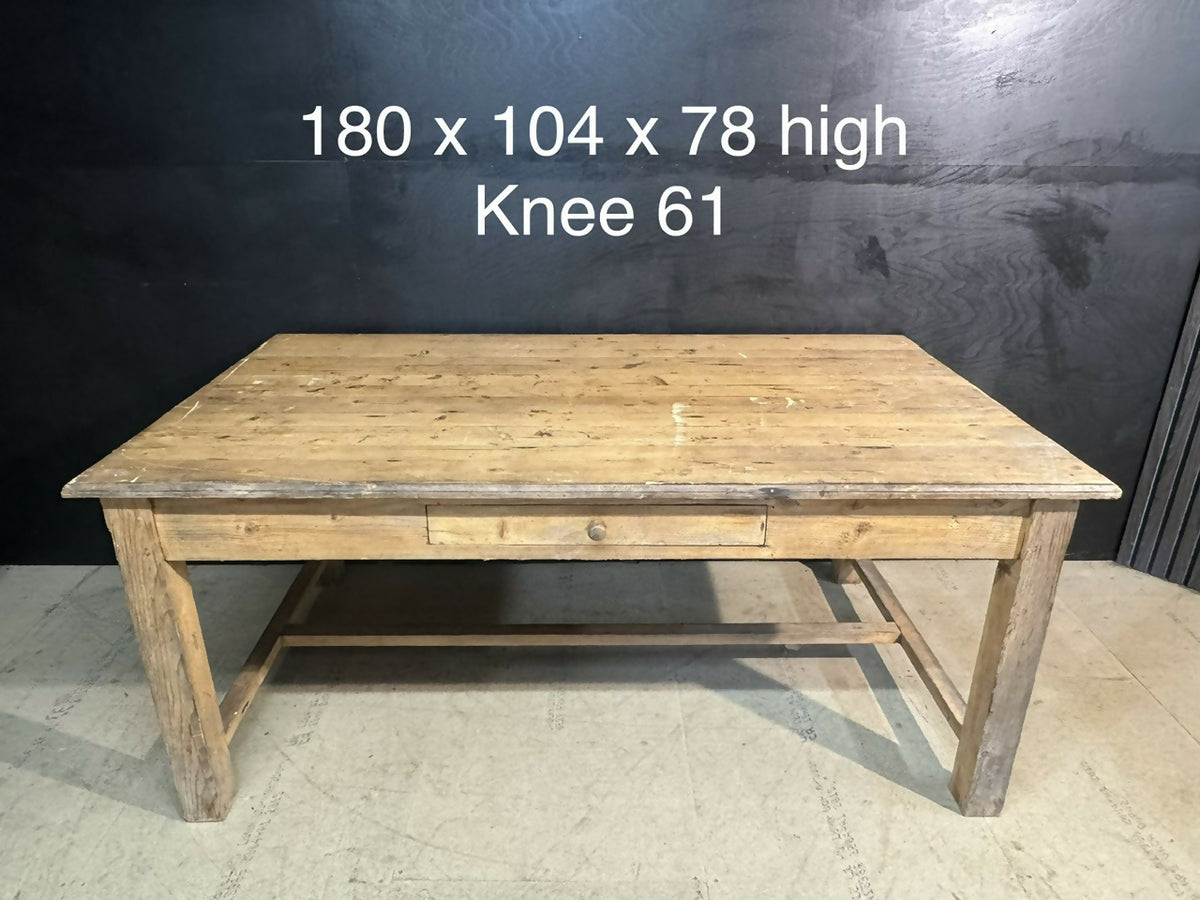 French Pine Farmhouse Kitchen Dining Table