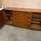 Mid Century Teak Sideboard Double Cupboard 4 Drawers On Castors Possibly Jentiqu