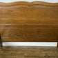 Bed Vintage French Louis XVI Oak Double Bed Frame Carved Headboard LOT 6380