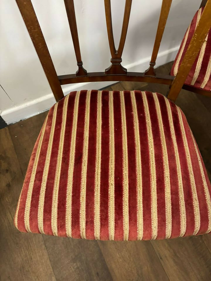 Set of Six Reproduction Mahogany Dining Chairs