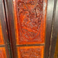 Antique Chinese Marriage Wardrobe Cabinet Triple Cupboard, C 1860