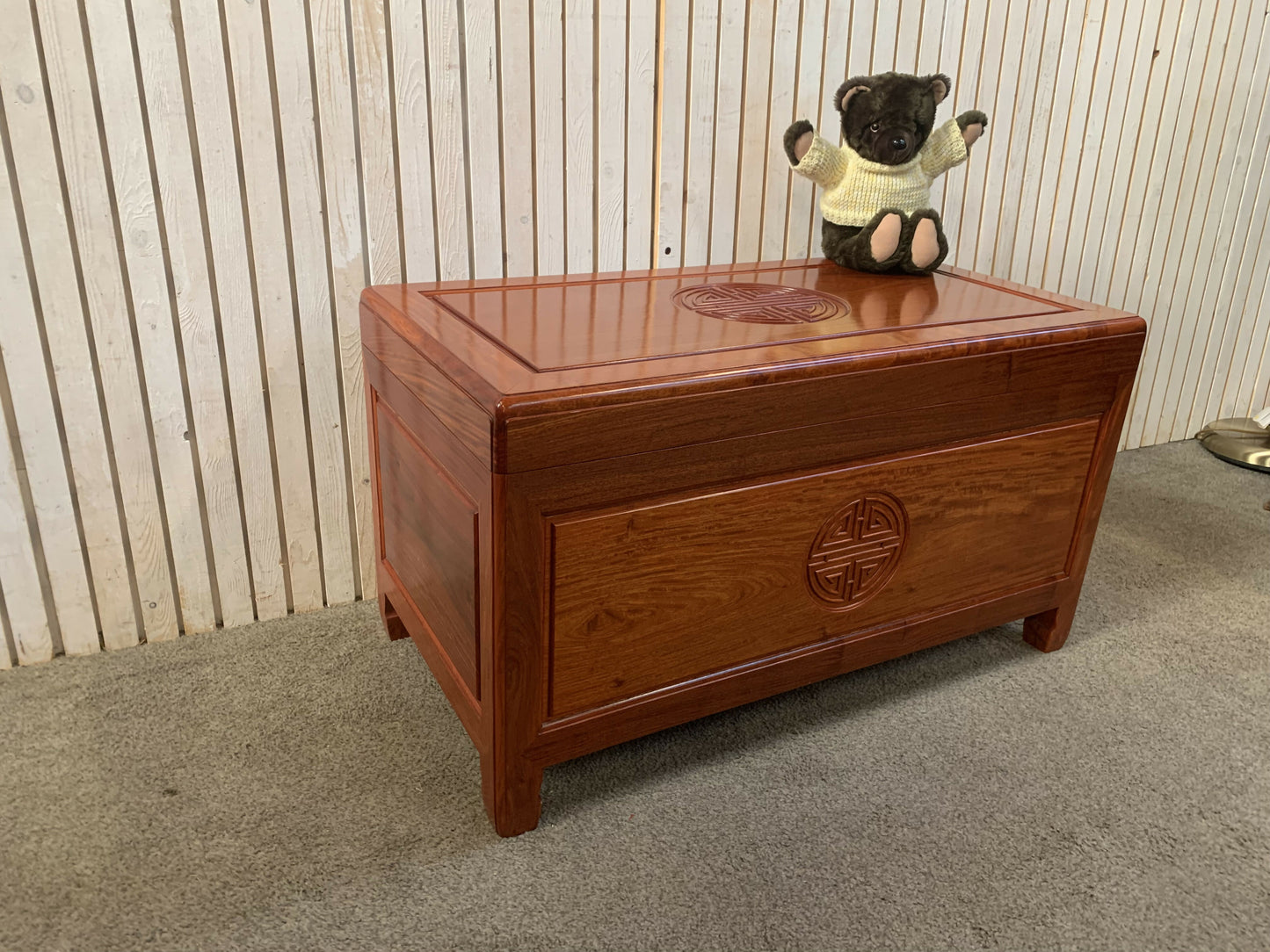 Chinese rosewood Blanket Box H57 W101 D54