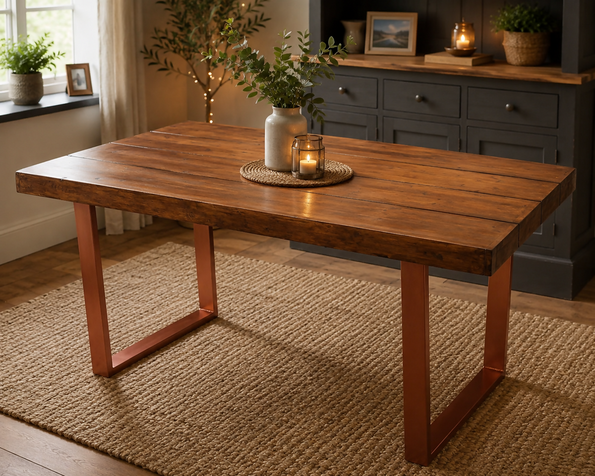 Medium oak dining table