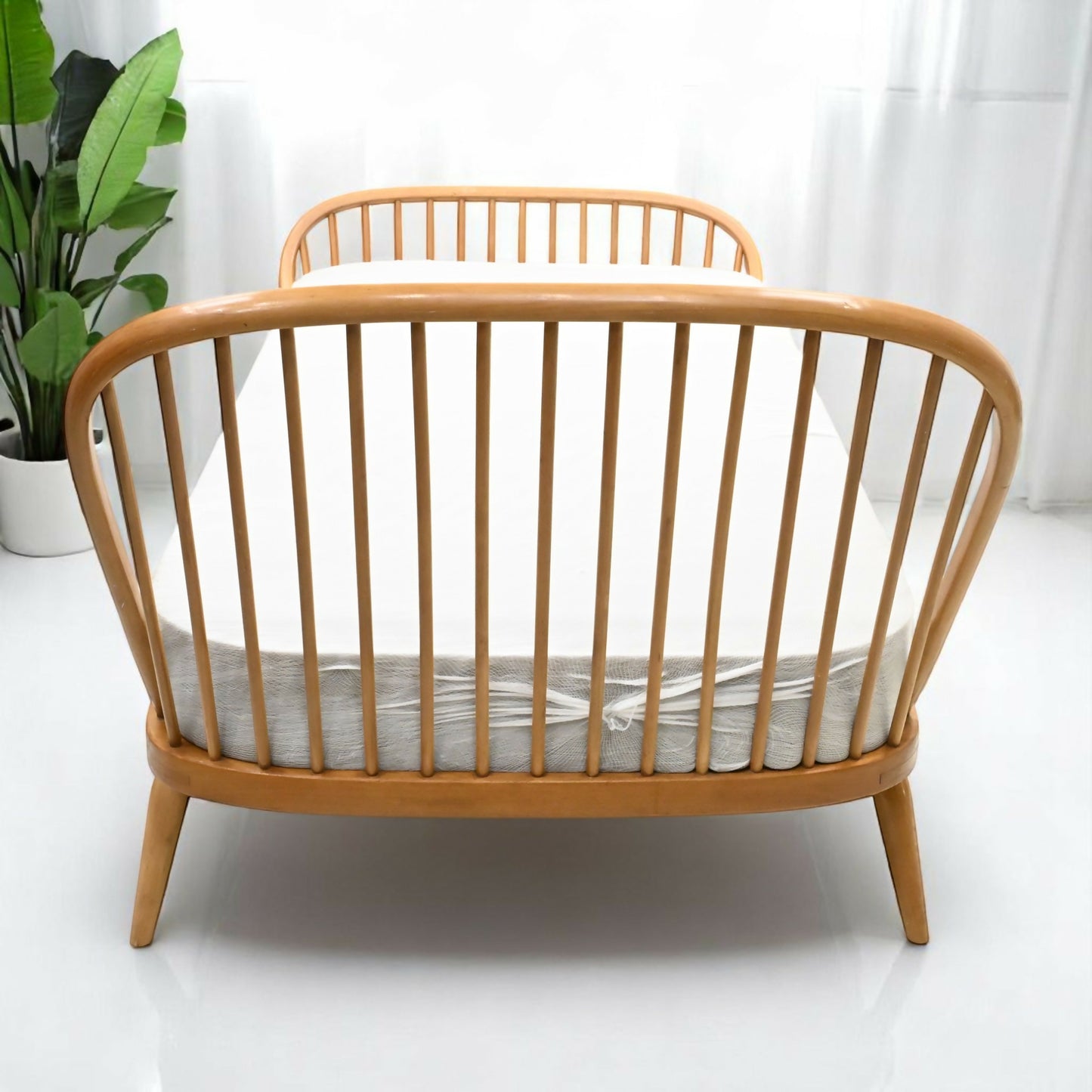 Ercol Windsor Single Bed & Mattress Light Finish Model 358 FREE UK Delivery*