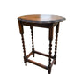 Antique Oak Barley Twist side table