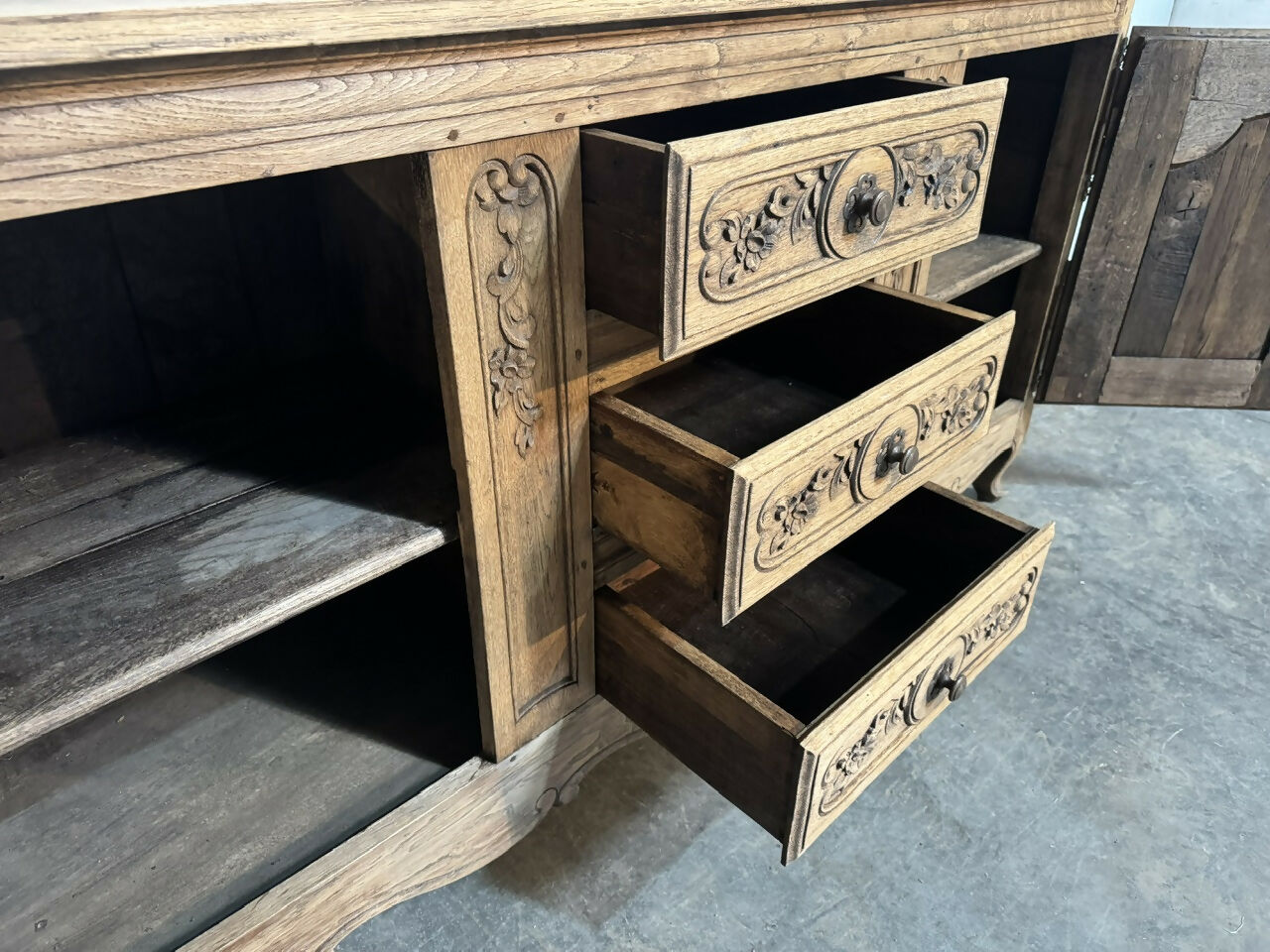Attractive Antique French Oak Enfilade
