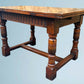 Titchmarsh & Goodwin Oak Draw Top Extending Dining Table / Draw Leaf Table