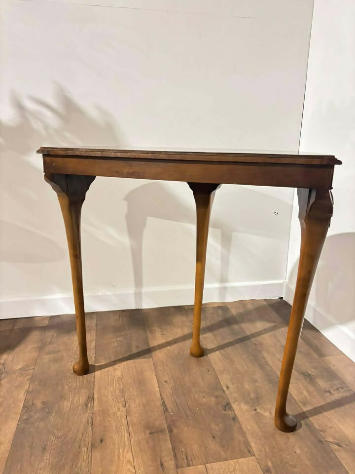 Reproduction Mahogany Demi Lune Hall Table
