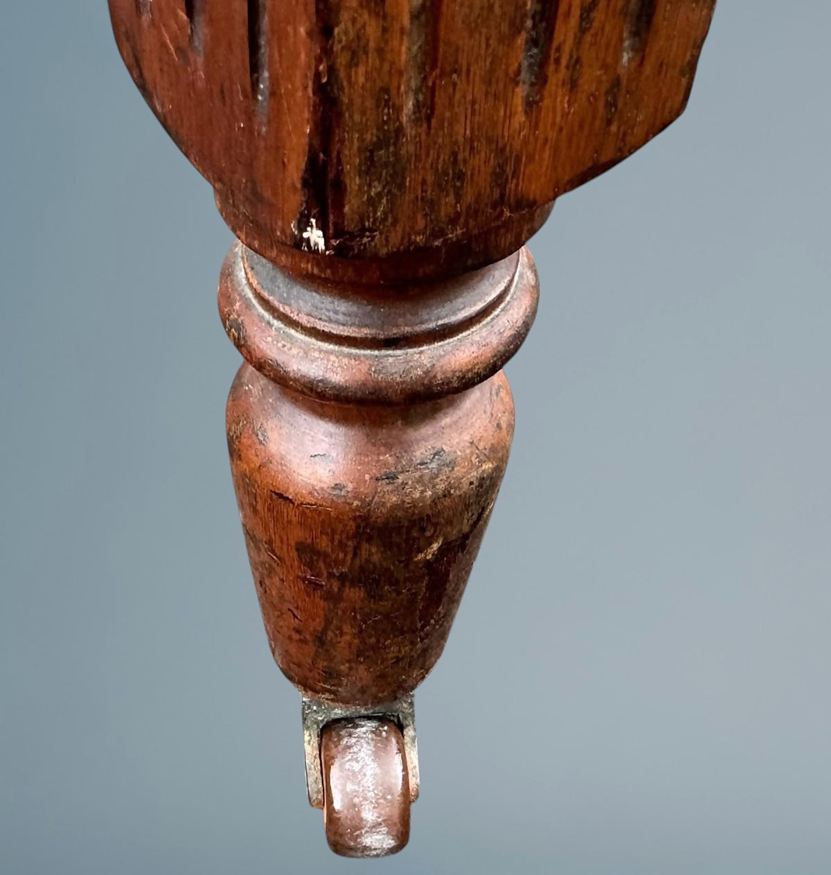 Antique Edwardian Carved Walnut Double Bed