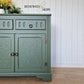 Green Sideboard with leaf embossed design (8)