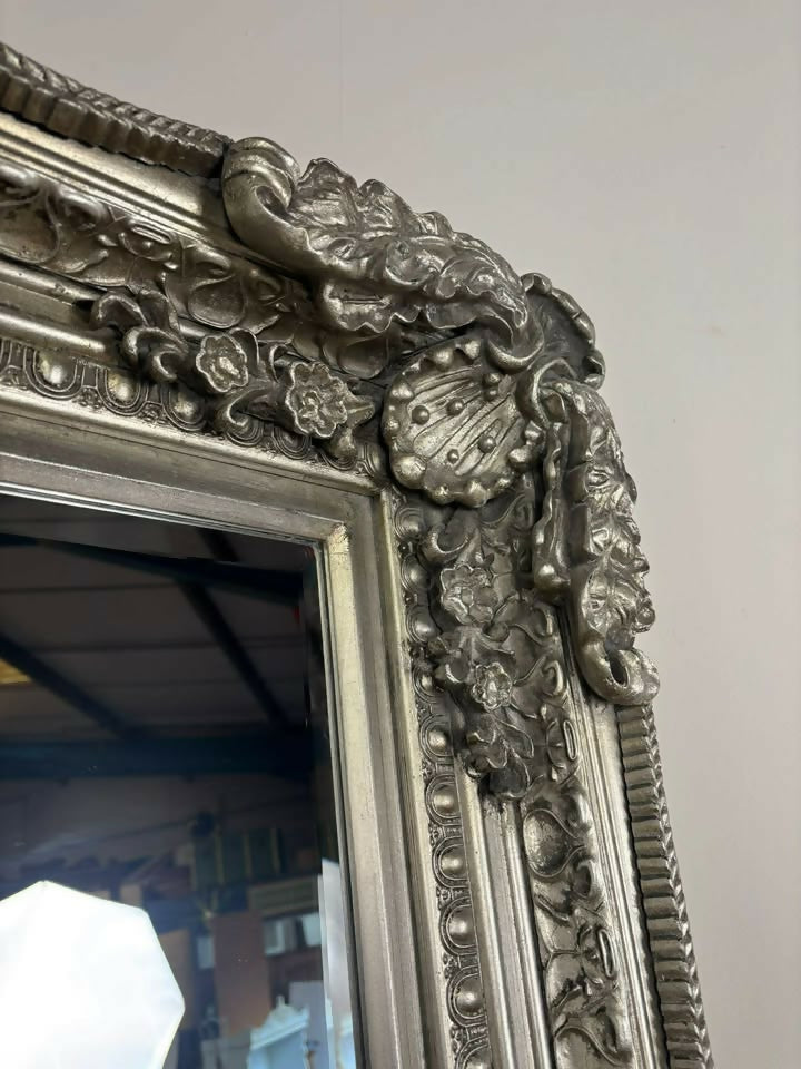 Large Gallery Reproduction Rectangular Bevel Edged Lean Mirror / Wall mirror