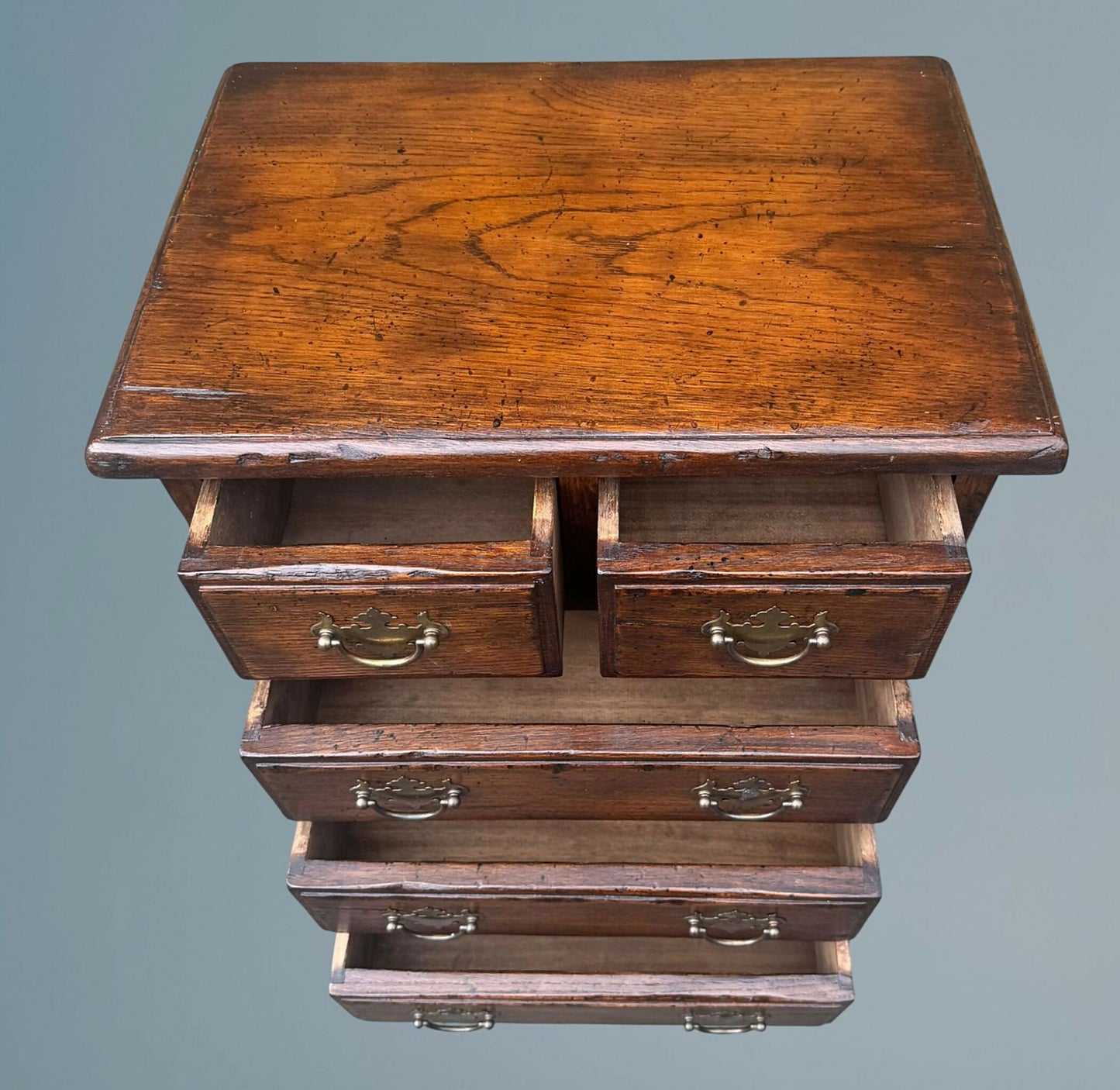 Oak Miniature Tallboy / Chest of Drawers