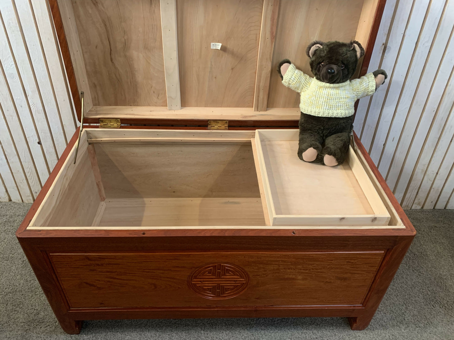 Chinese rosewood Blanket Box H57 W101 D54
