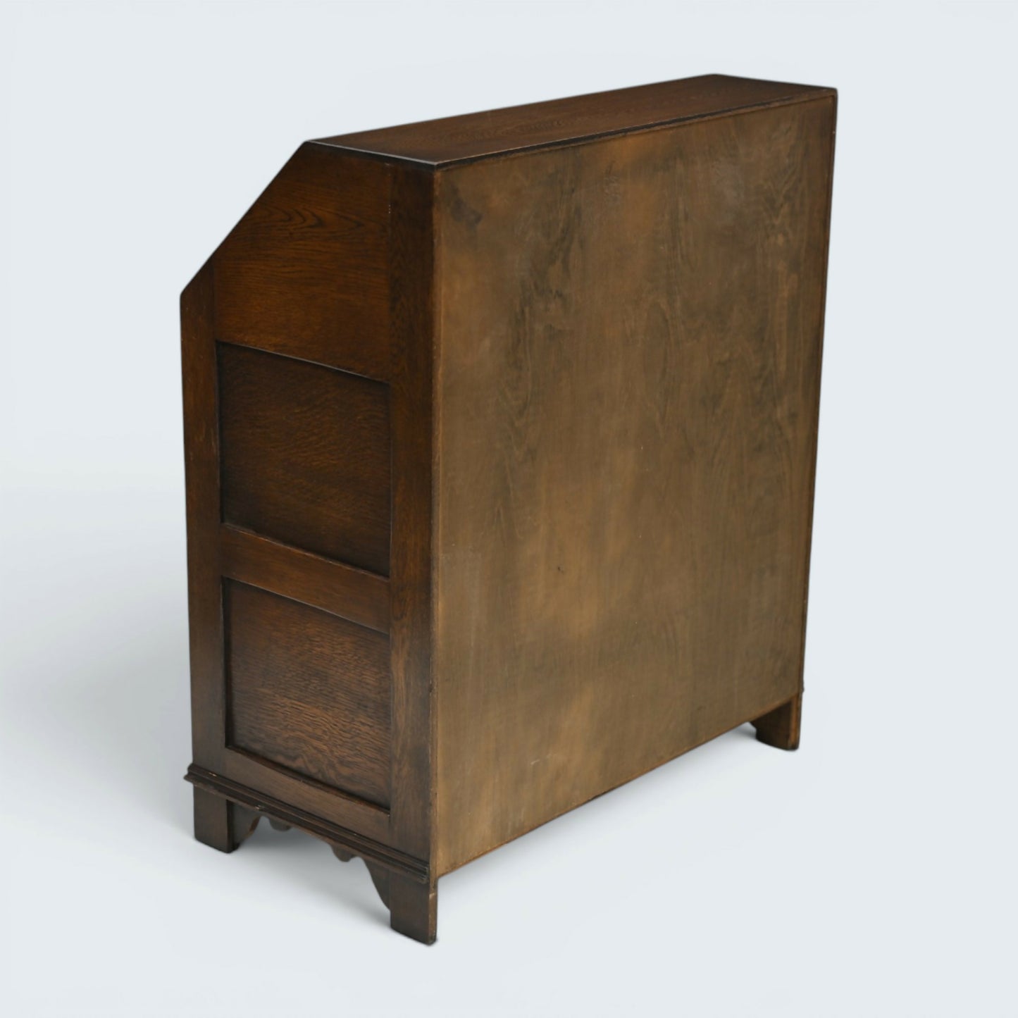 Vintage Oak Writing Bureau With Fitted Interior Micro Office FREE UK Delivery