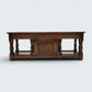 Old Charm Long Nest of Tables Solid Oak Coffee Table Tudor Brown FREE Delivery*