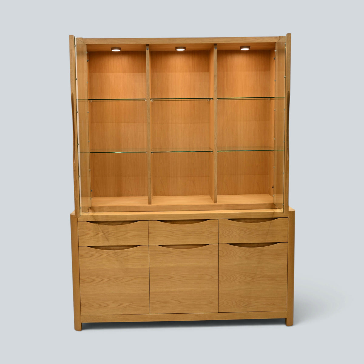 Winsor Stockholm Sideboard Display Cabinet/Unit Light Finish FREE UK Delivery*