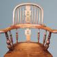 Set of Six Ash & Elm Broad Arm High Back Windsor Armchairs