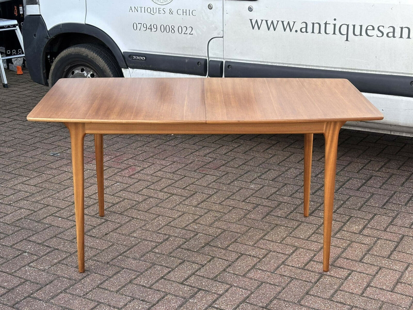Mid Century McIntosh Teak Extending Dining Table & 4 Chairs