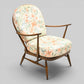 Ercol Windsor Easy Chair Model 203 1970s Gold Label Good Webbing FREE Delivery