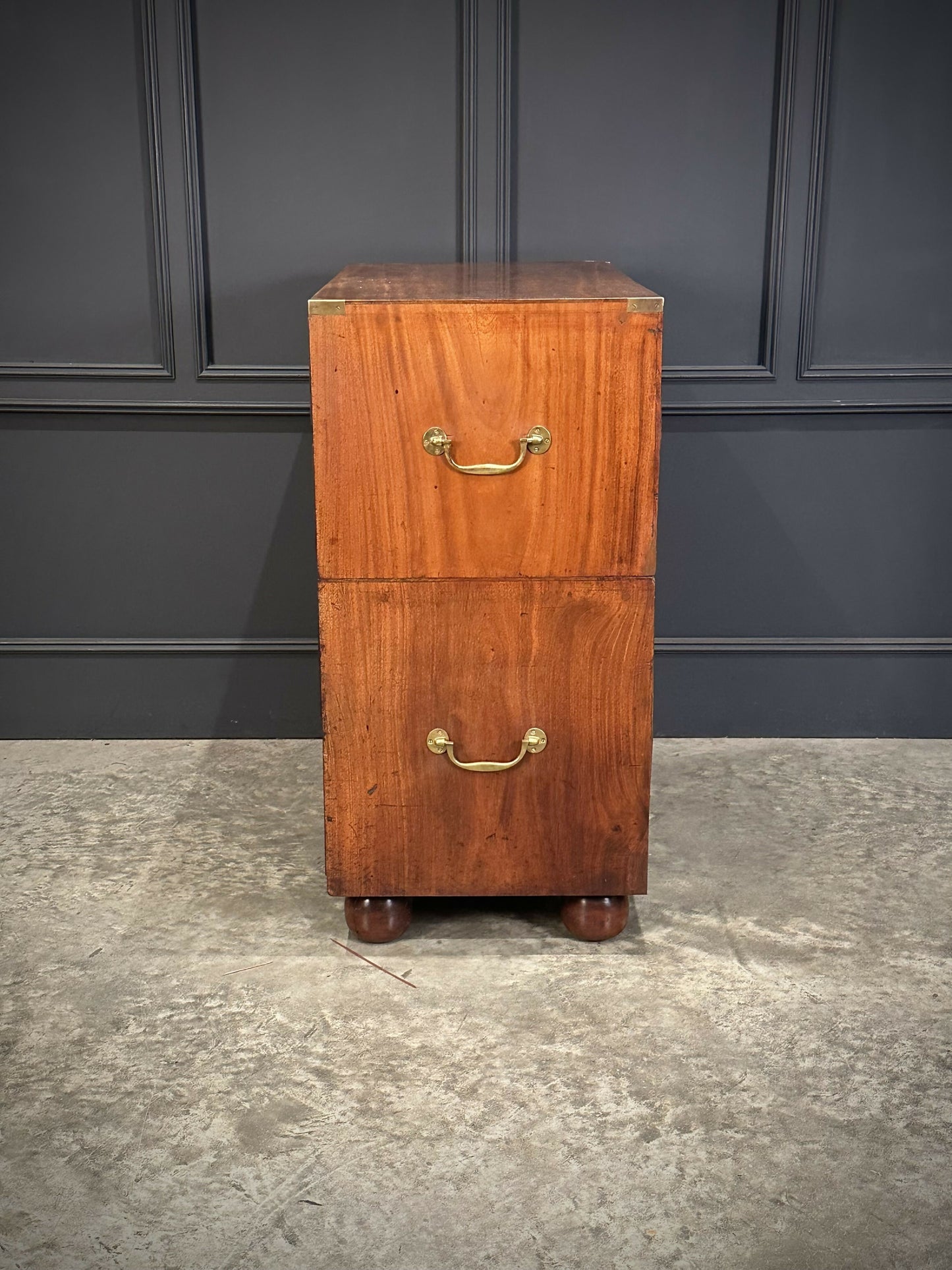 Mahogany Military Vintage Campaign Chest