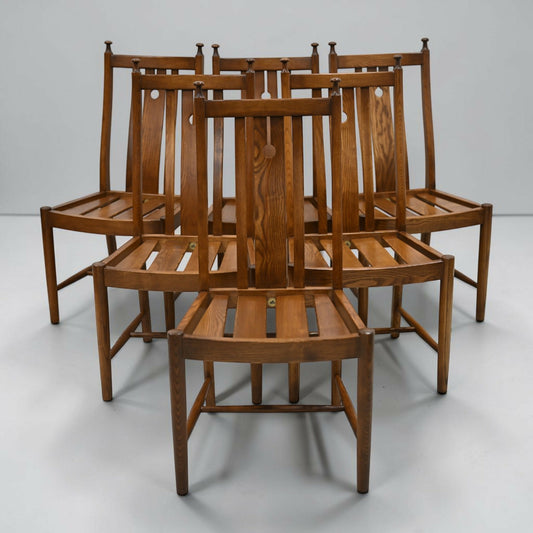 Ercol Set Of 6 Dining Chairs Golden Dawn Finish Model 872 FREE UK Delivery*