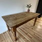 Vintage Farmhouse Dining Table Rustic Large Farmhouse Solid Stripped Pine