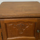Pair of Bedside Tables Vintage French Louis Oak Nightstands Cabinets LOT 6219