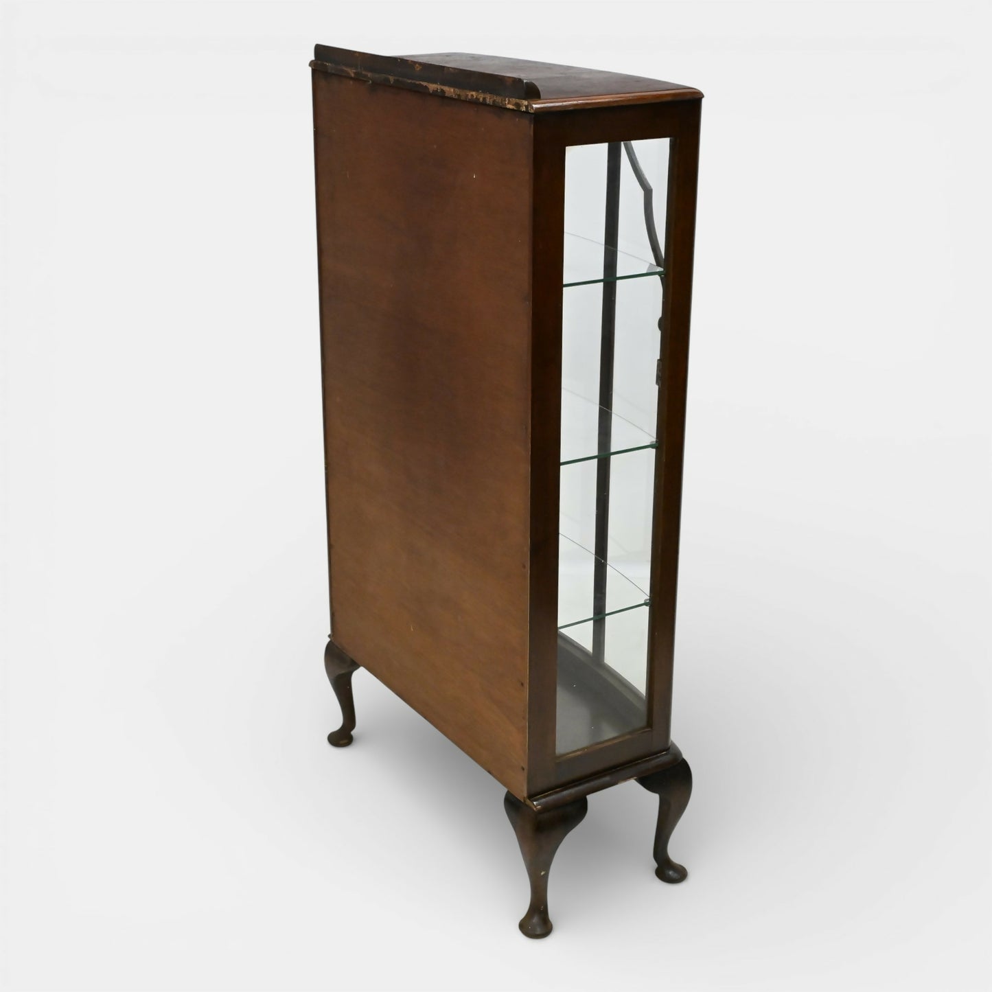 Vintage Display Bookcase With 3 Glass Shelves Deco Style FREE UK Delivery*. SBR11113/2910E