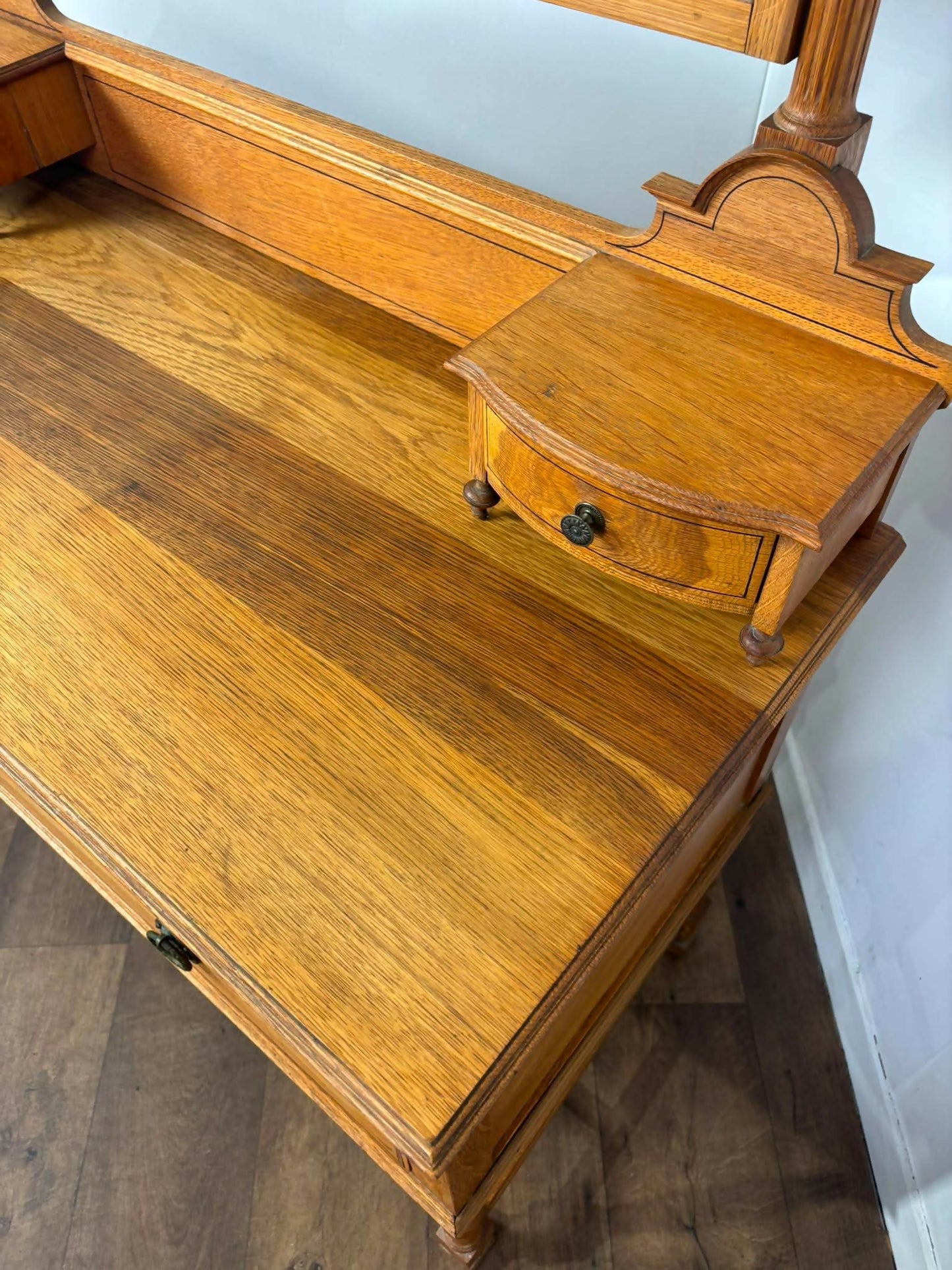 Edwardian Light Oak Dressing Table