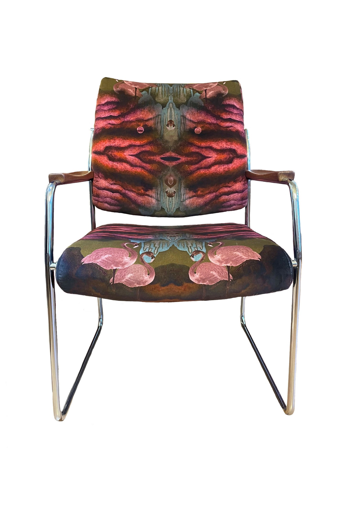 Mid Century Gorgeous Bespoke Velvet Chair