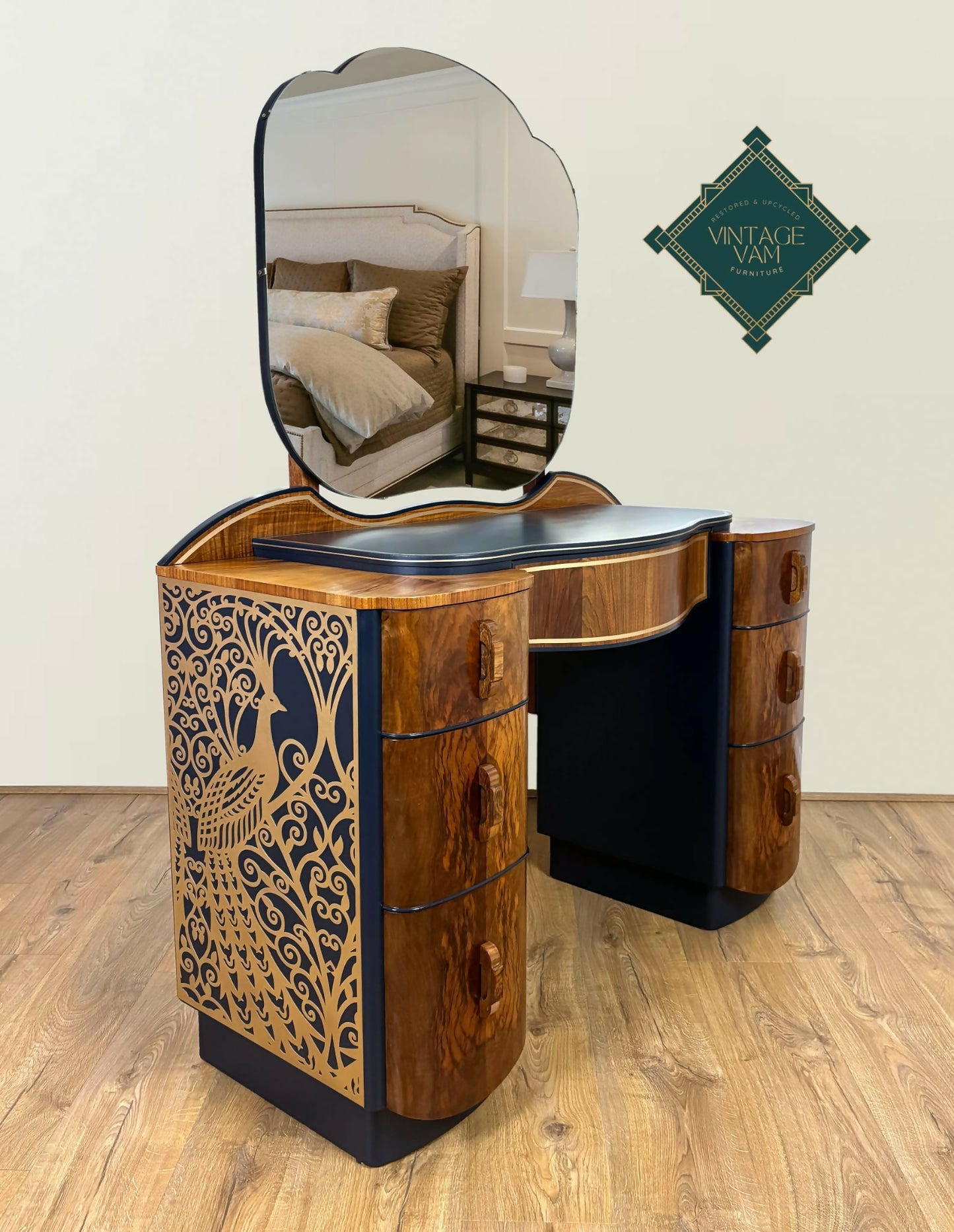 Art Deco dressing table, Tiffany Peacock