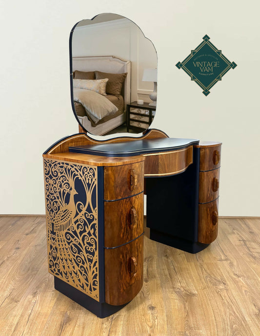 Art Deco dressing table, Tiffany Peacock